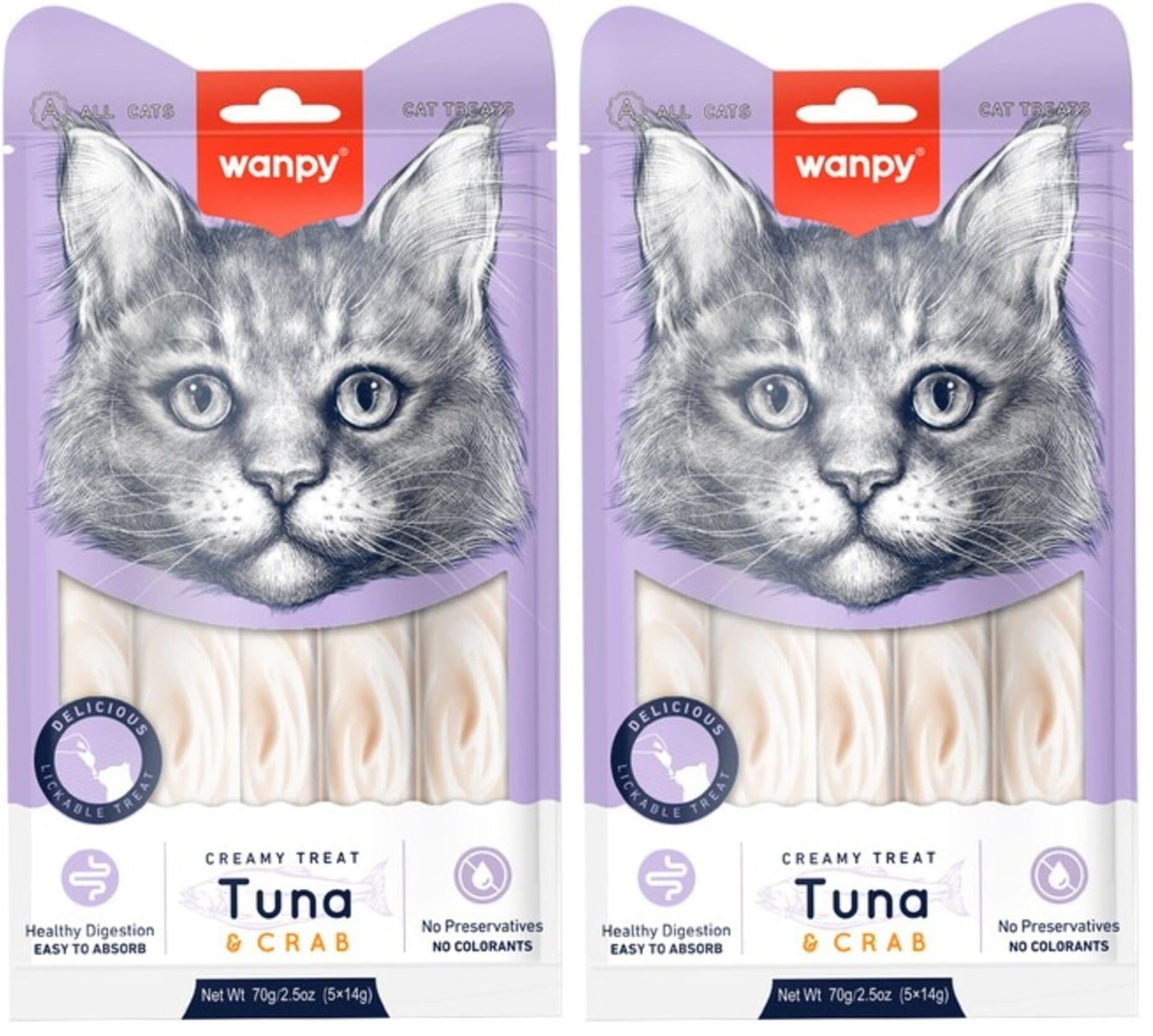 Wanpy Ton-Yengeç Krema Ödül 5x14 gr (2 paketi)