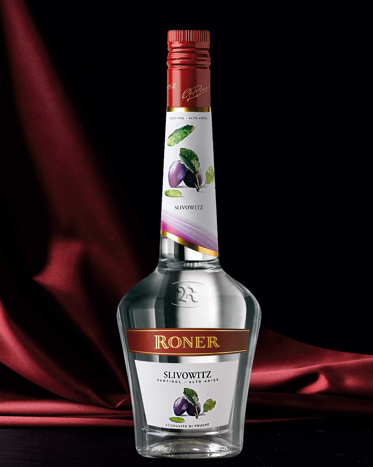Roner Slivowitz - Acquavite di prugne (1x 0,7l) - Distillato di Frutta dalla Distilleria Artigianale Alto Adige Südtirol più premiata d'Italia - 700 ml
