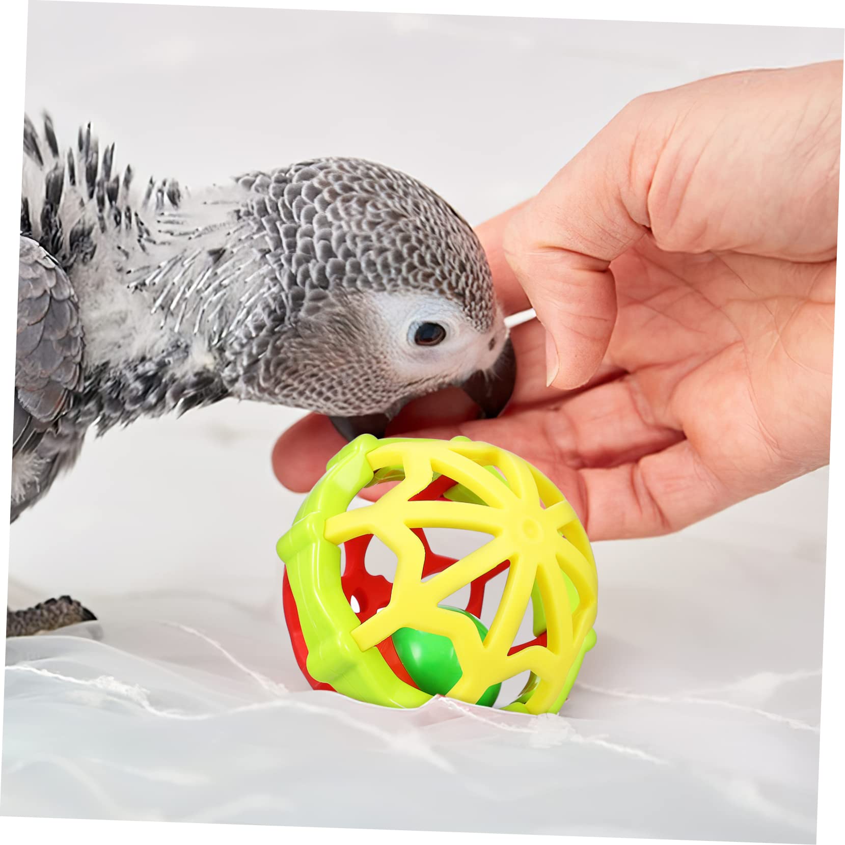 Toddmomy 12piezas Juguetes para Aves De Masticar De Goma para Entrenamiento De Coloridas y Divertidas para Periquitos Cotorras y Aves Pequeñas