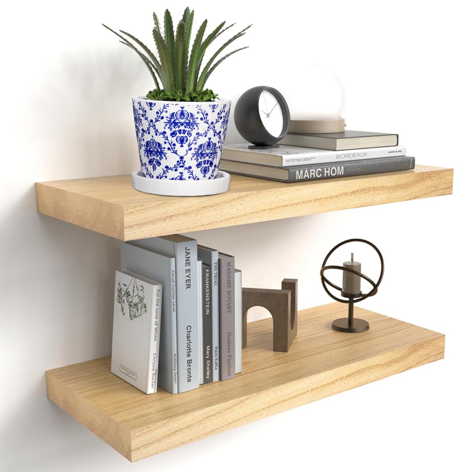 Oairse 2 vasi da fiori in ceramica, rotondi, con fori di drenaggio, sottovasi, piccoli vasi per piante grasse e cactus, interni e esterni, giardino, casa, davanzale