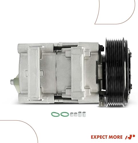 Miniatura 9 de A-Premium Compresor de aire acondicionado con embrague compatible con Ford F-250 1990-1996, F-350 1993-1997, F-Super Duty y más