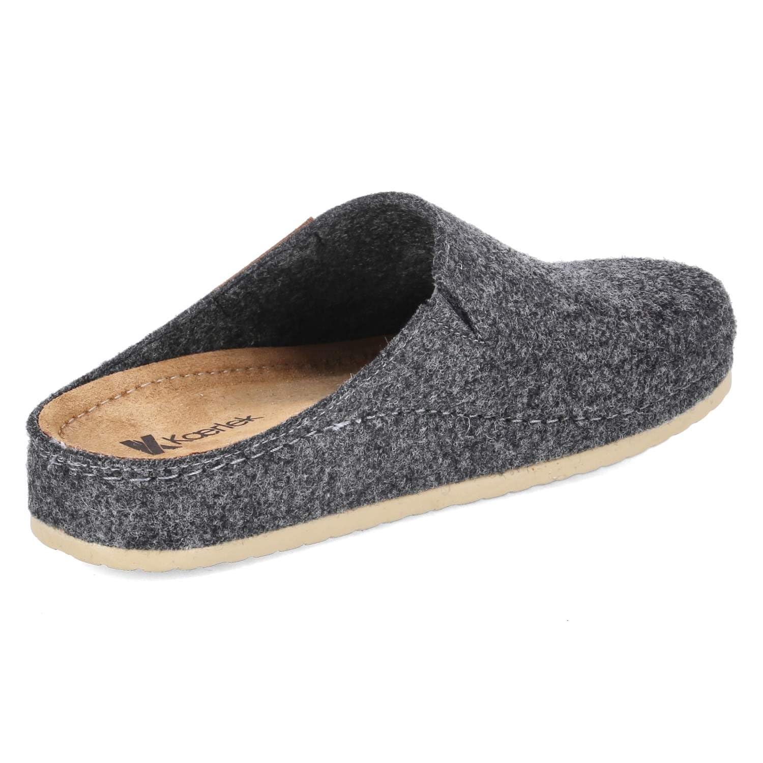 8125-21-923 DK.Grey - Sandalias de fieltro para mujer, color gris