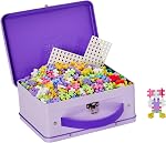 Plus Plus - Purple Metal Case - 600 Pieces - Creative Building and Construction Set - Mix of Pastel and Neon Colors in a Travel Suitcase Box - Kids 5 to 12 Years - P7003