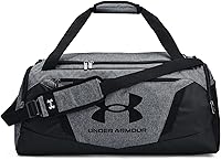 Under Armour Undeniable 5.0 Medium Duffle Bag - 58L Water-Resistant Gym Duffel w/ Padded Strap, Shoe Pocket, Pitch Gray/Black