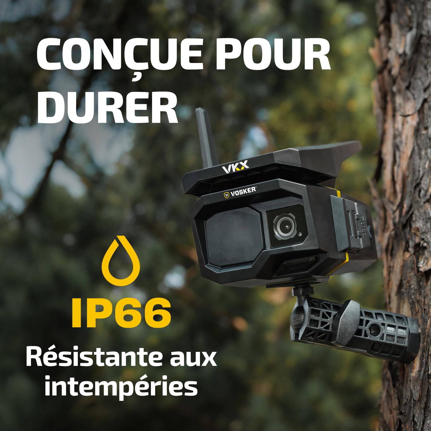 Camera Surveillance Extérieure sans Fil 4G Solaire sans WiFi - Vosker VKX