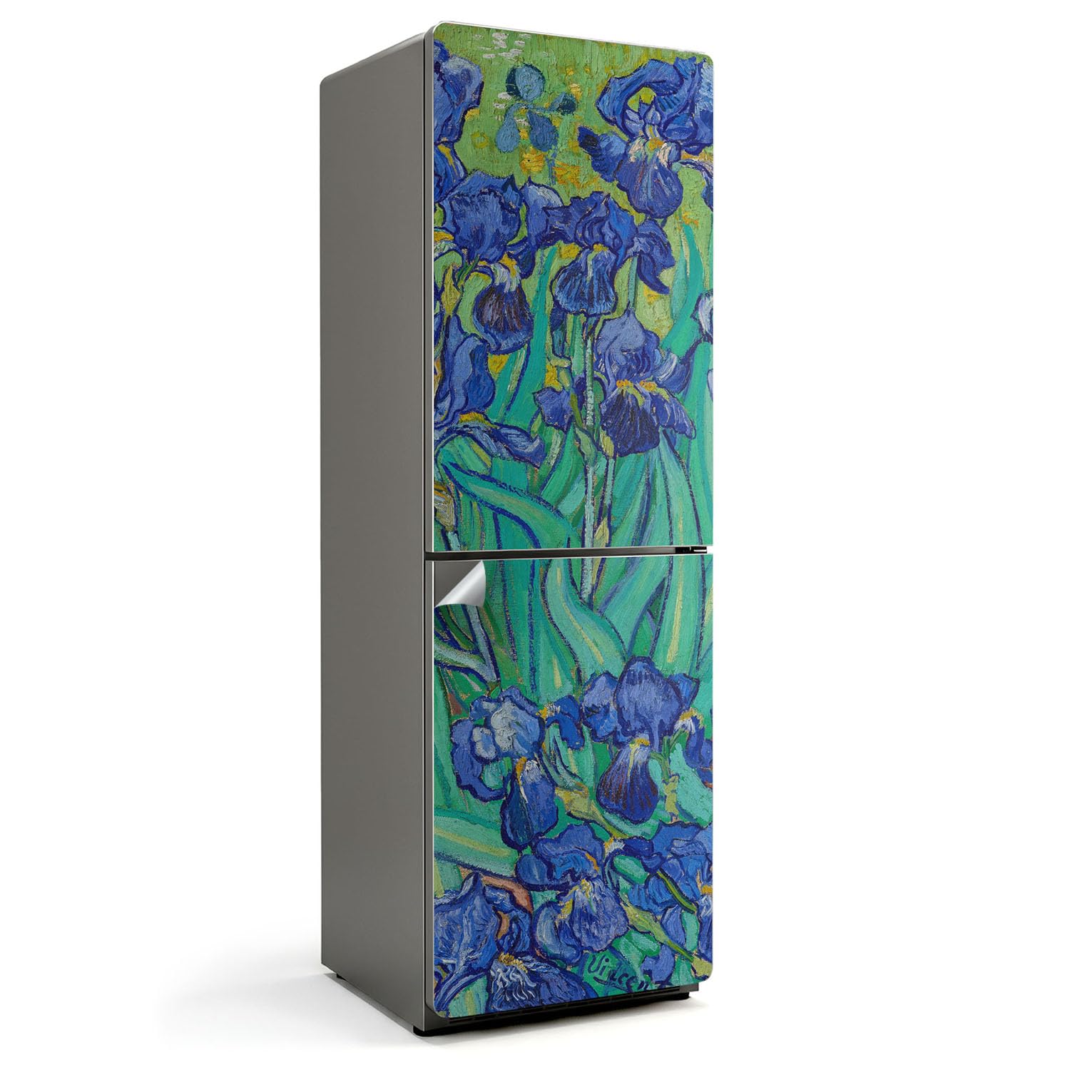 Autocollant frigo iris 60x190 cm pour relooker une cuisine ouverte