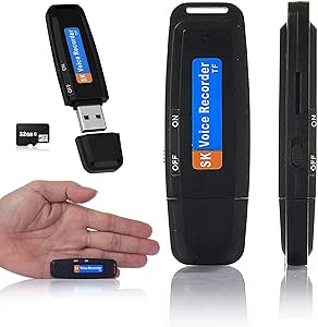 CHRONUS - Registratore Vocale Digitale Da 16 Gb, Registratore Audio Con