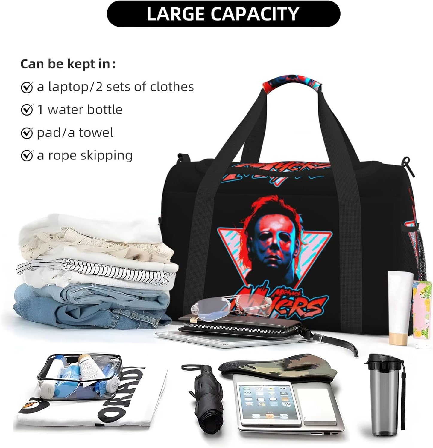 Michael Myers マイケルマイヤーズ ボストンバッグ 旅行バッグ ジムバック スポーツバッグ 3way シューズ収納