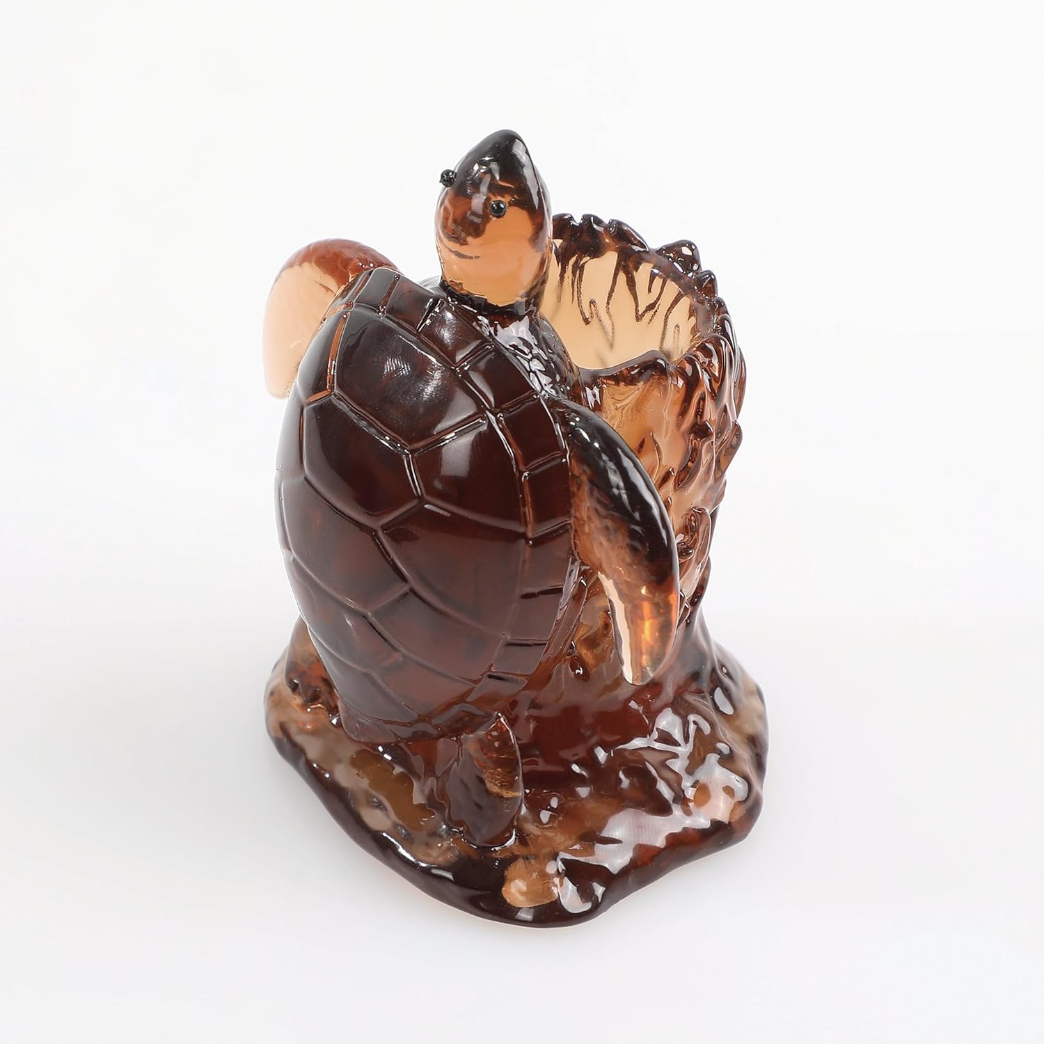 7 PCS Sea Turtle Cocktail Picks Set with Holder, Reusable Appetizer Forks for Cheese, Fruit, Snacks, Party or Bar Use, Polyresin Holder and 6 Pack Stainless Steel Picks