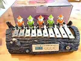 『こぐまの音楽隊』　ビーアイ　カラクリ時計 希少】ビーアイ こぐまの音楽隊 からくり時計 目覚ましアラーム