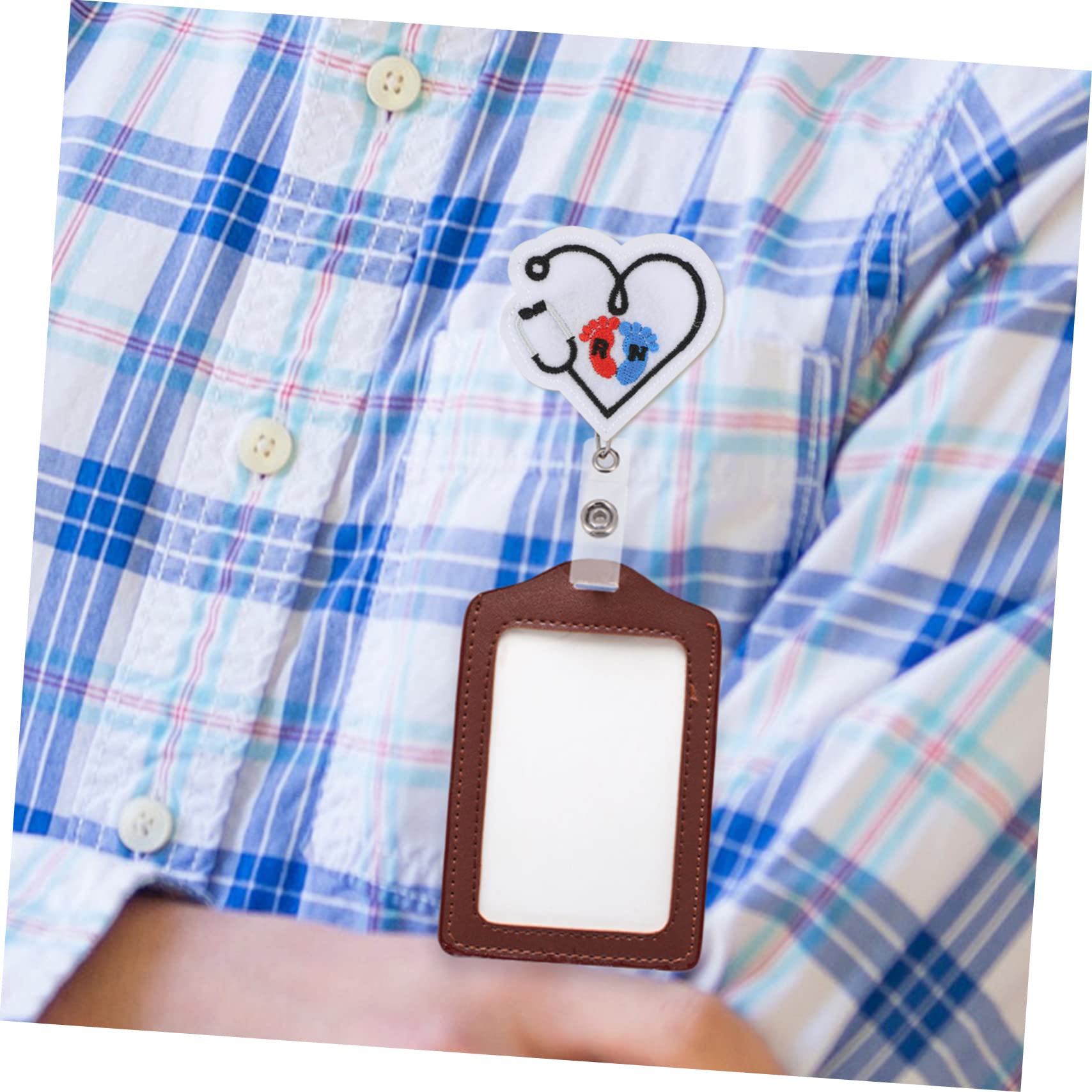 SHINEOFI 10piezas Retráctil Para Soporte De Tarjeta De Identificación Diseño Forma De Para Claves y Tarjetas De Nombre