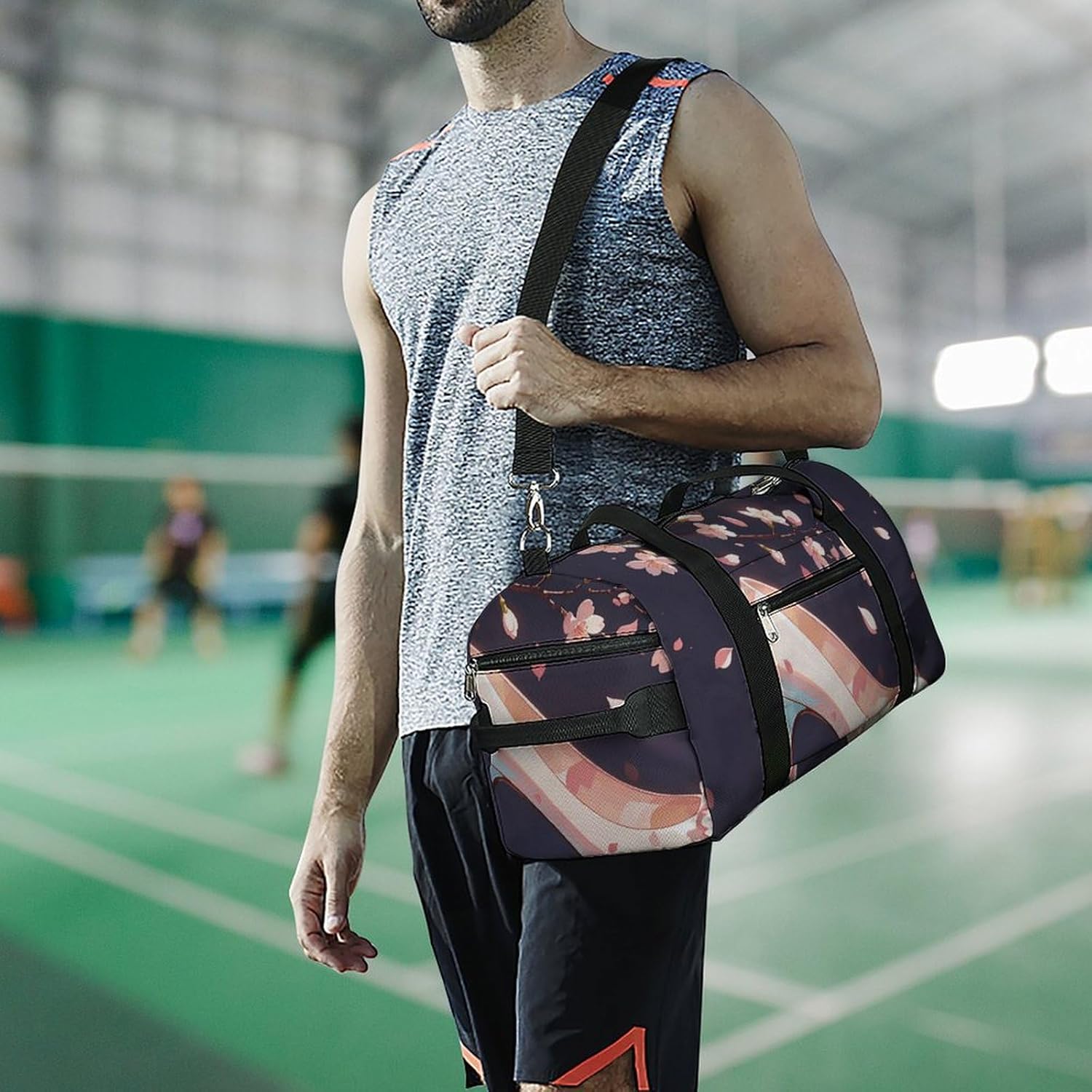 Gym Bag for Men Travel Duffle Bag Crystal High Heels Tote Bag Weekender Duffel Bag Weekender Bag for Sports
