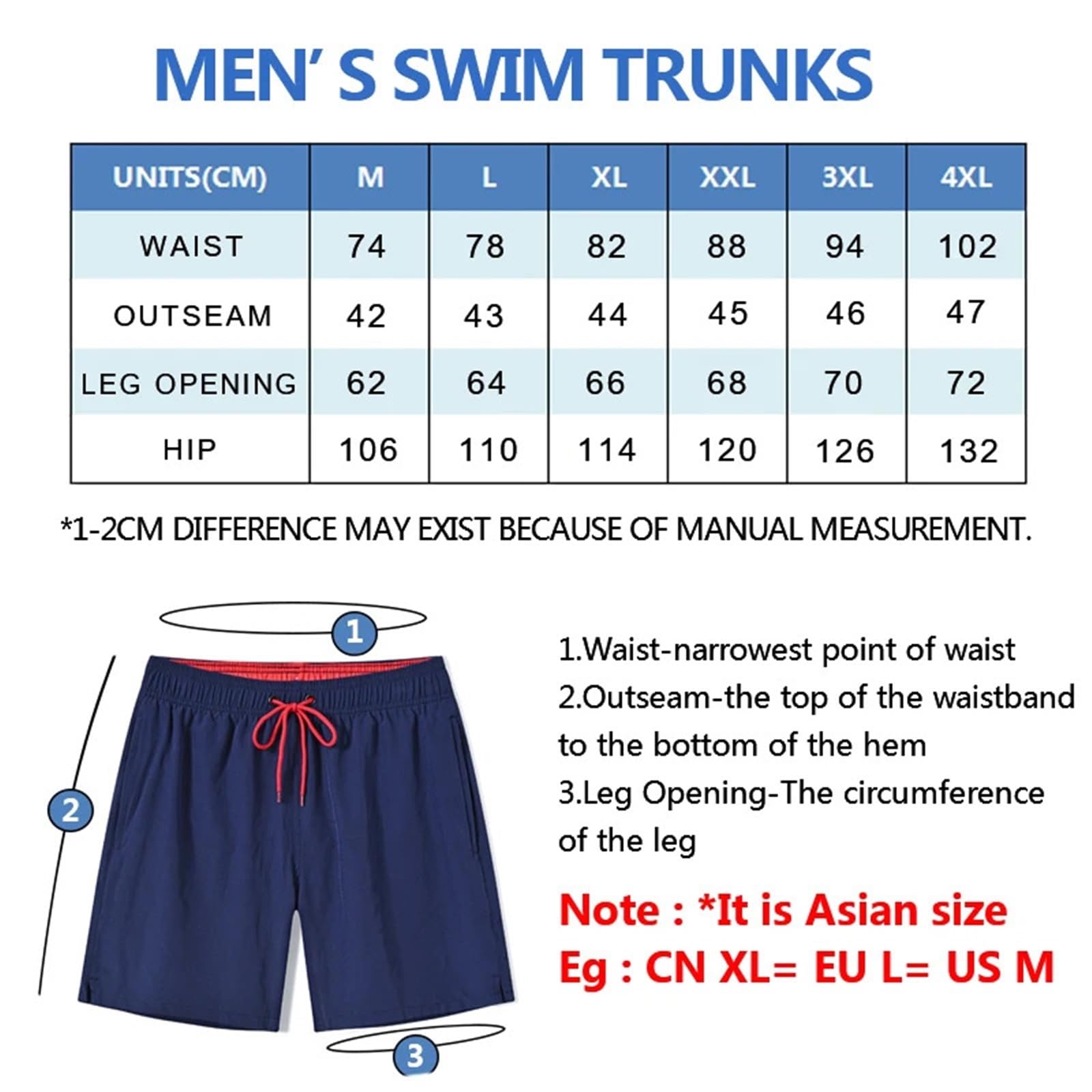 Pantaloncini Estivi da Uomo, Tinta Unita, Spiaggia, con Tasche Cerniera, ad Asciugatura Rapida per Uomo