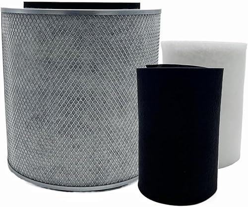 Filtro HEPA de repuesto FR400 H13 para purificador de aire Austin Air Healthmate HM400, HM402.HM405, HM410, HM450 (1 filtro HEPA + 2 prefiltros)