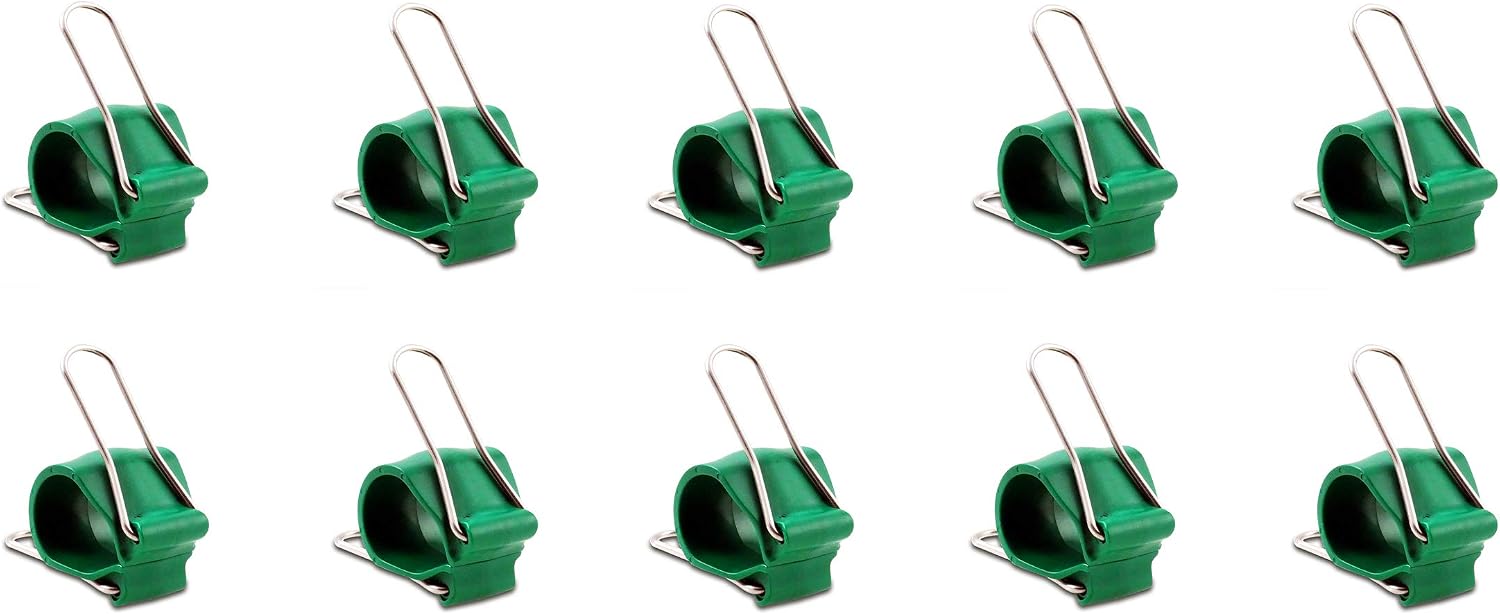 Reusable Greenhouse Clips Made in USA – Orchid Clips, Plant Support Clips & Cord Clips – Heavy-Duty, Weather-Resistant & Durable – Secure Stems, Vines, Wires, Cables, Tomato Plants – Indoor & Outdoor