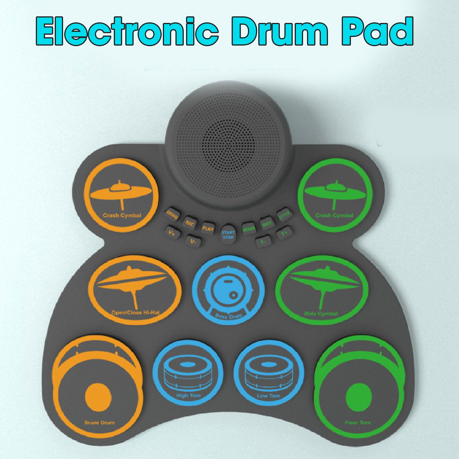 Carlsbro CSD120 Kit De Batterie électronique Ultra Compact Avec Casque, Tabouret Et Baguettes