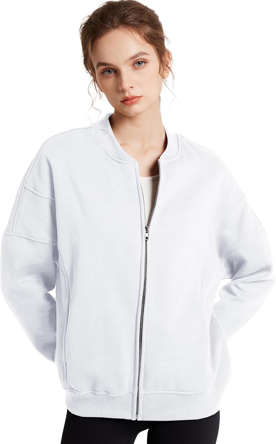 GEMLON Sweatshirt for Women Crewneck Long Sleeve Loose Fleece Sweatshirts Jackets 2026 Fall Fashion Outfits with Pockets - Image 5