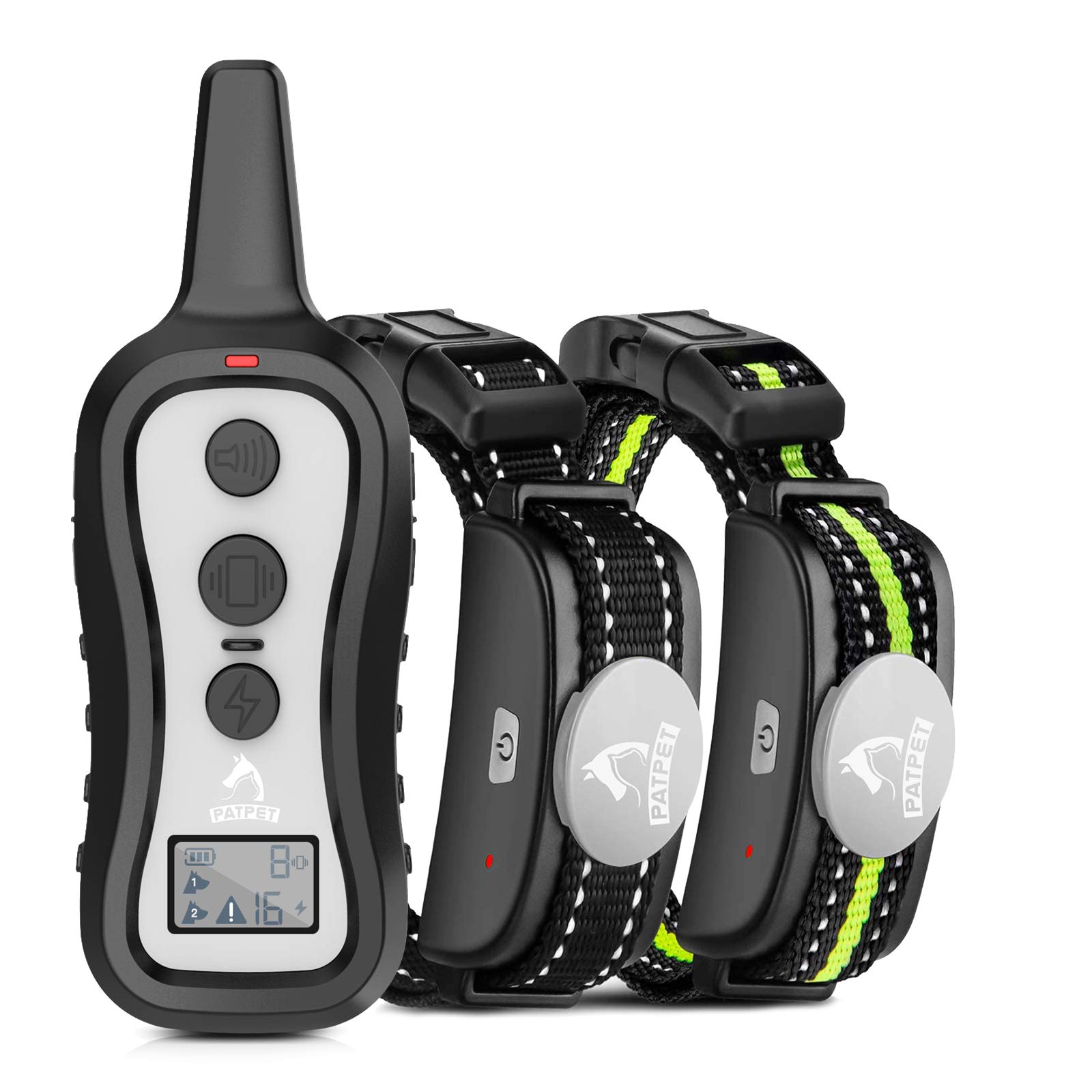 PATPET Dog Shock Collar with 2 Receivers, Dog Training Collar with Remote, Electric Dog Collar with Beep Vibration Shock for Small Medium Large 2 Dogs for 20 to 100 lbs (B0BVHXBQMG) Amazon Price History, Amazon Price Tracker