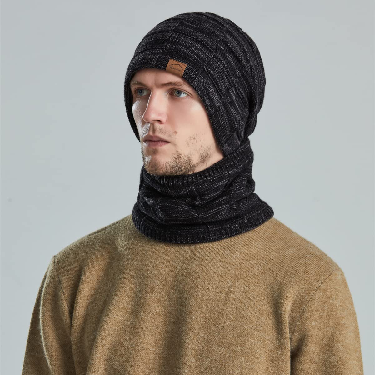 Berretti in maglia Uomo donna Invernale Berretti in Peluche Spesso Caldo e Confortevole Cappello Uomo donna Invernali Berretto Uomo donna Caldo in Maglia