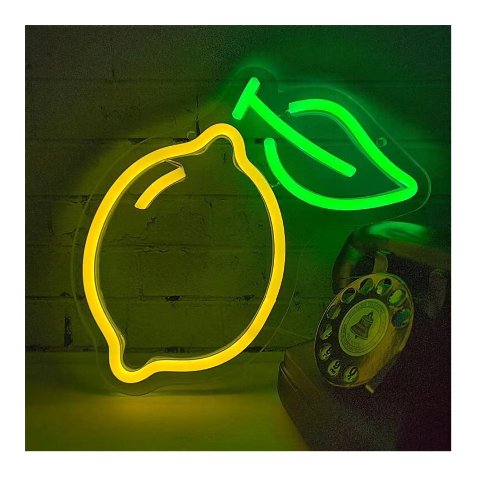 Lixsazse Light Lemon Neon Sign Dimmable Bright Lemonade Sign Decorative For