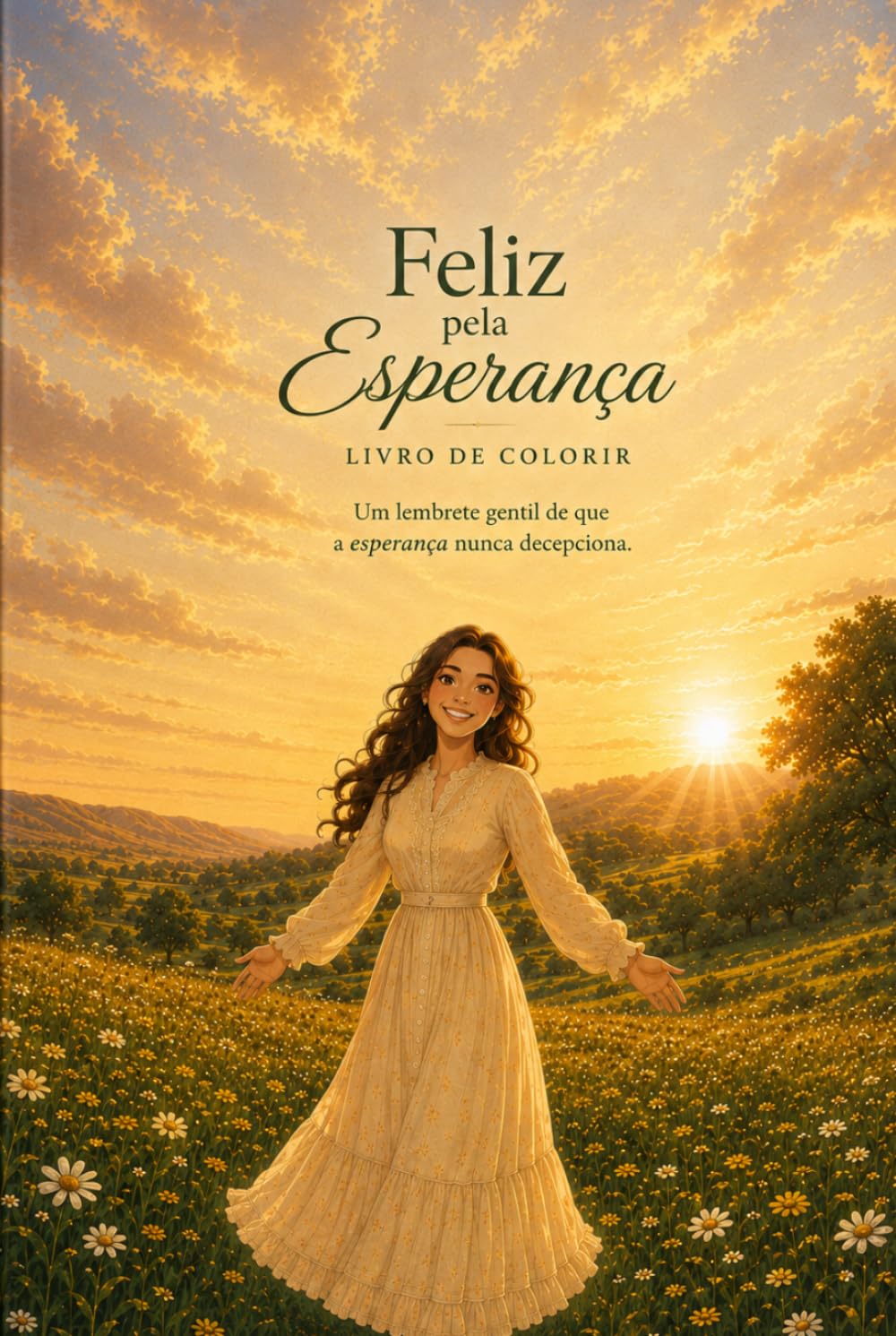 Feliz Pela Esperança: um livro para colorir