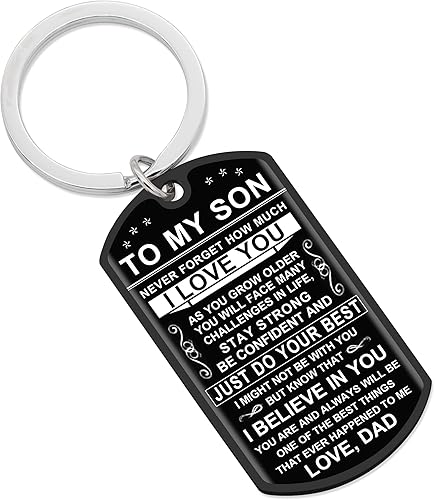 Regalos inspiradores para hijo, regalos de graduación, llavero para adolescentes, niños, regalos de cumpleaños, regalo del día de la madre, regalo