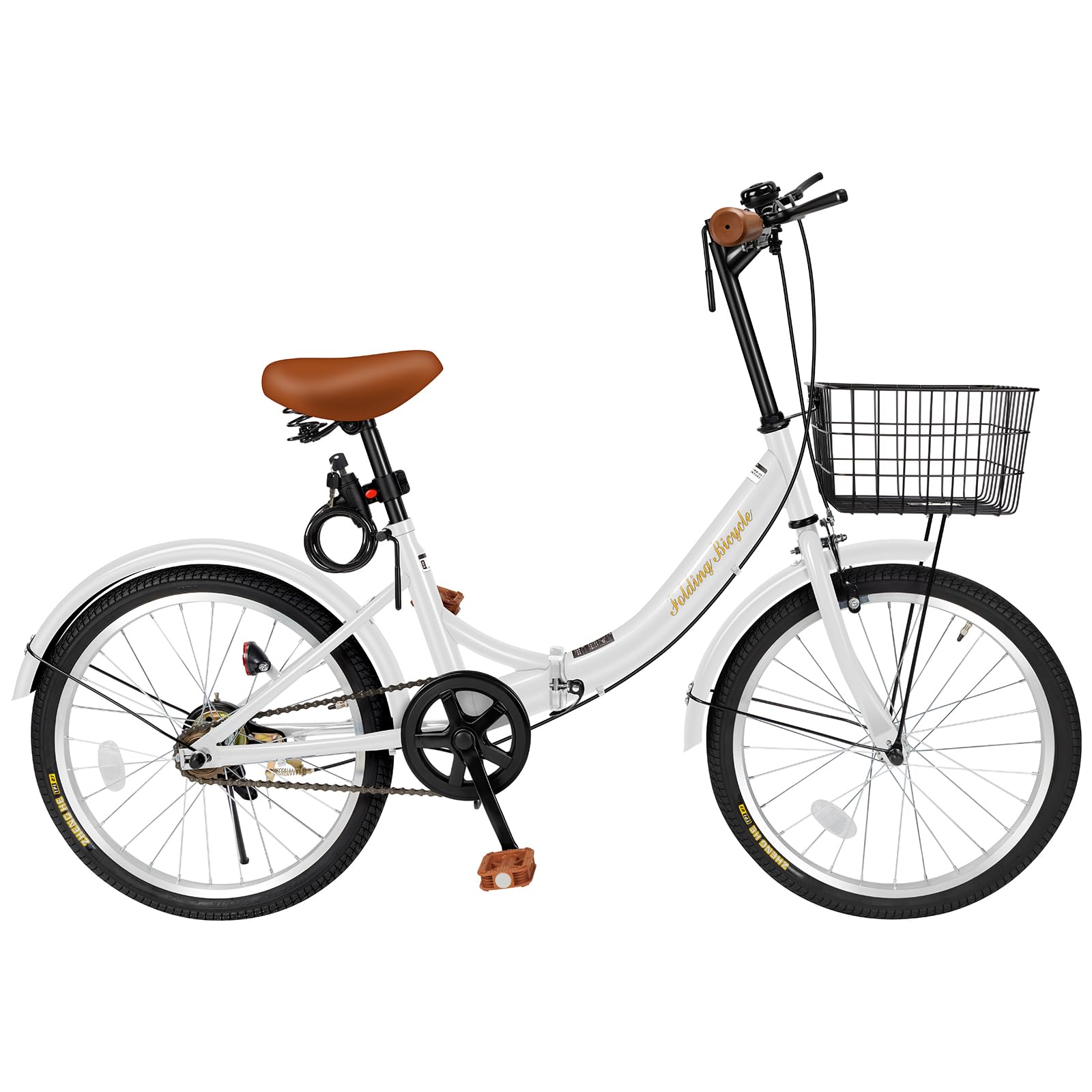 Mixiu 折りたたみ自転車 20インチ 小型 軽量 折り畳み自転車 高炭素鋼フ…