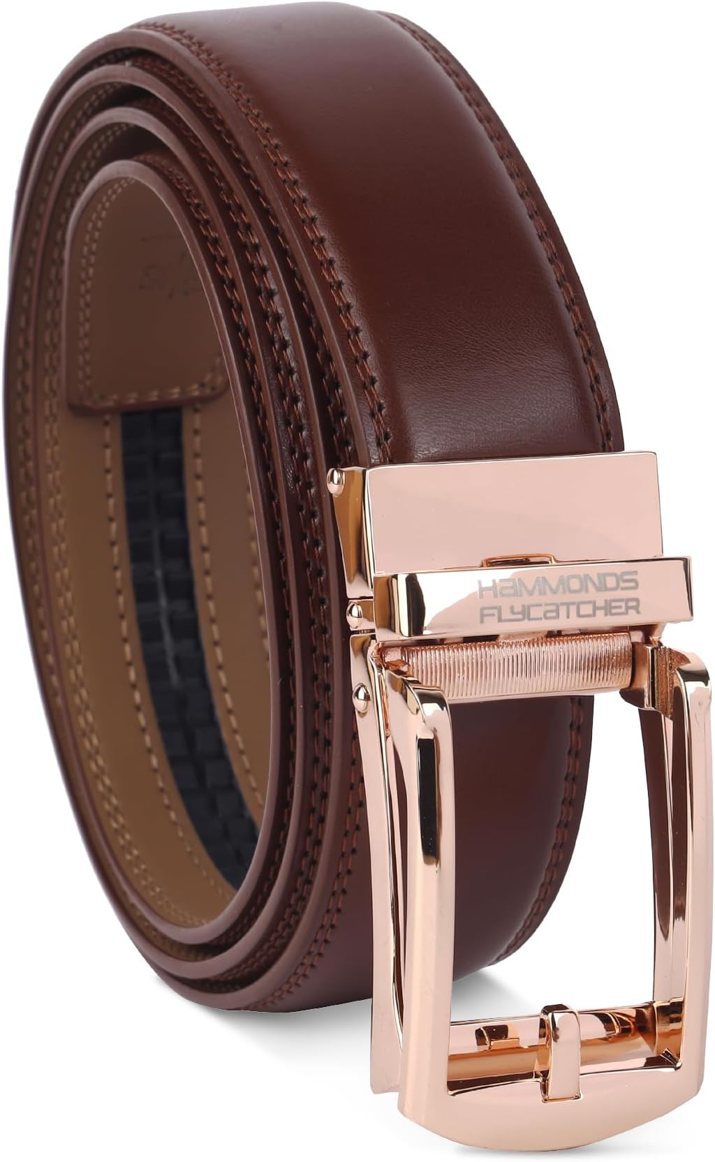 Genuine Leather Belt for Men, Premium Leather Belt with Auto Lock mechanism, Mens Belt Leather Branded with Slide Lock for Everyday Wear