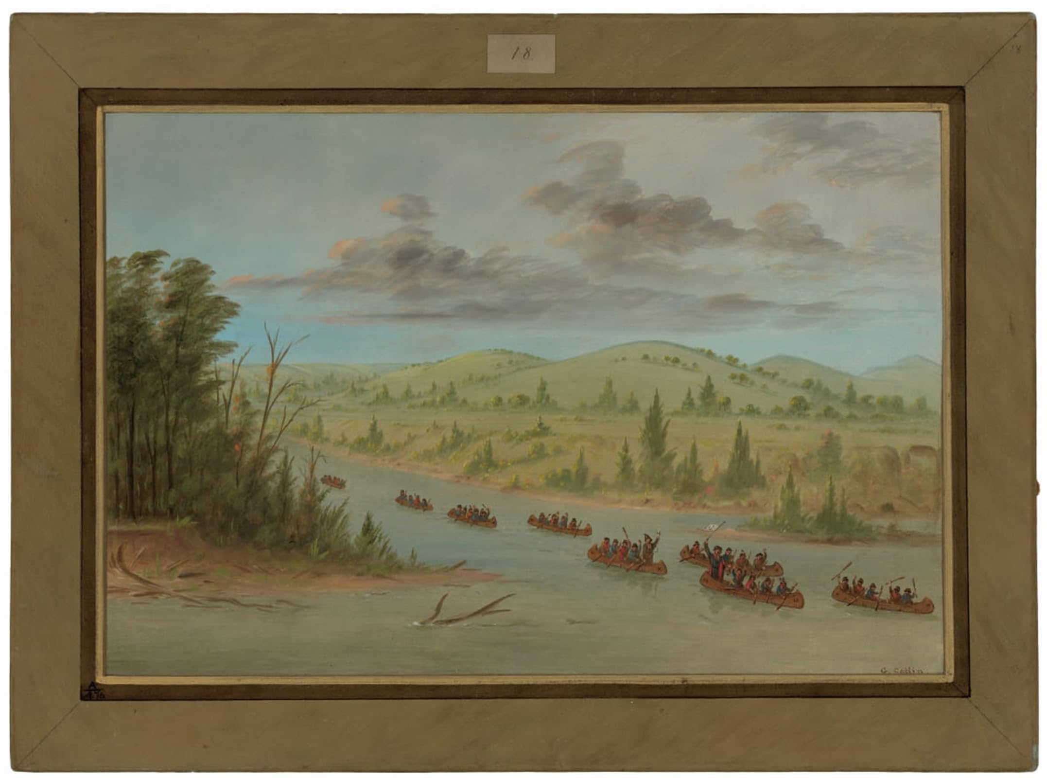 Impression sur toile George Catlin affiche déco salon 60x90