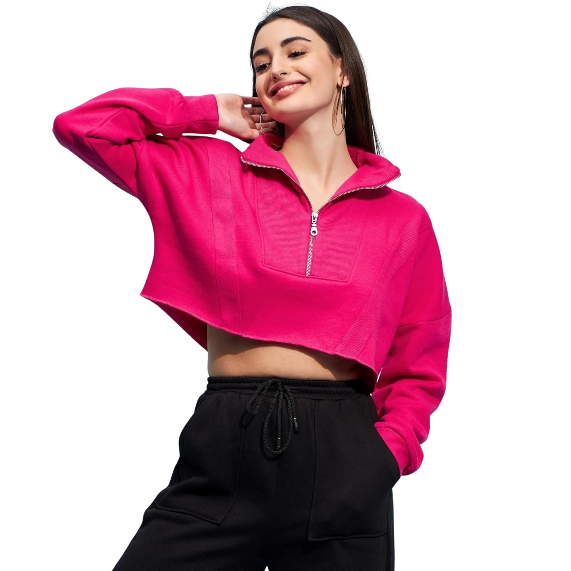STREET9 Full Sleeve Solid Women Sweatshirt (SWS00008895)-picture-30