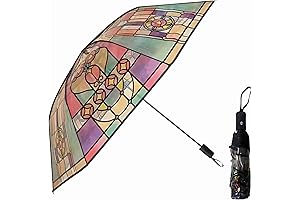 Vintage, Transparent Glitter Umbrella
