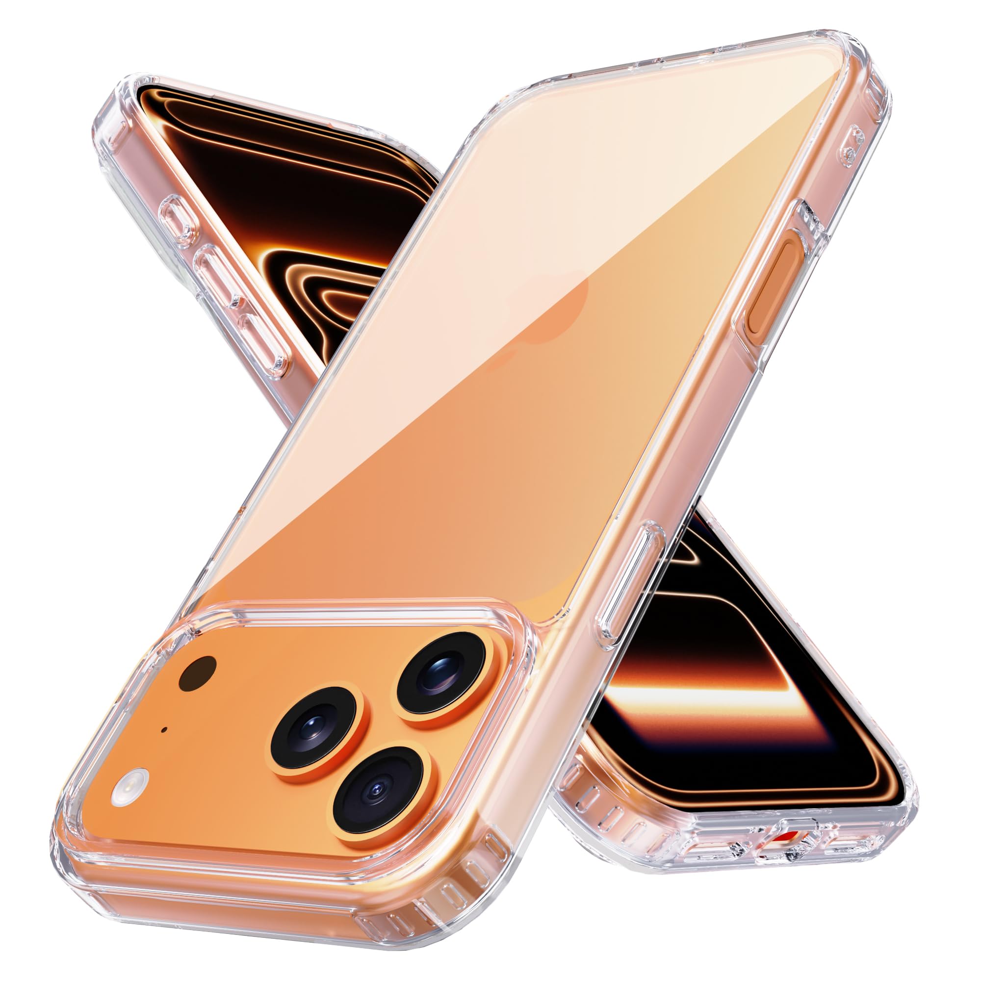 Amazon.co.jp: PinLiSheng iPhone 17 Pro Max ケース クリア PC背面 +