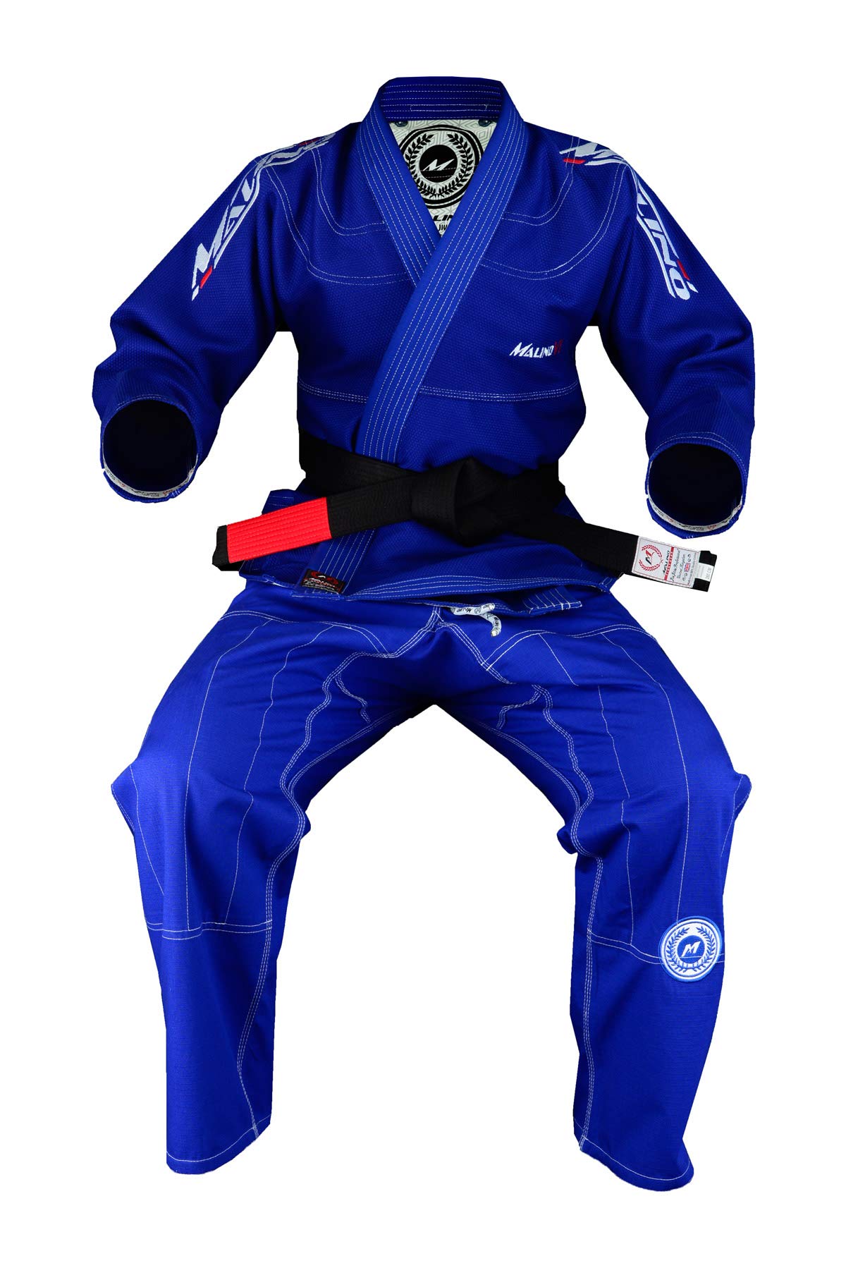 Malino Traje Jiu Jitsu Gi Brasileño Azul 550Gsm 100% Algodón Perla Tejido Talla A2