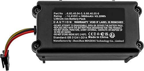 Miniatura 3 de Synergy Digital Vacuum Cleaner Battery, Compatible with Blaupunkt XPOWER+ Vacuum Cleaner, (Li-ion, 14.4V, 3000mAh) Ultra High Capacity, Replacement