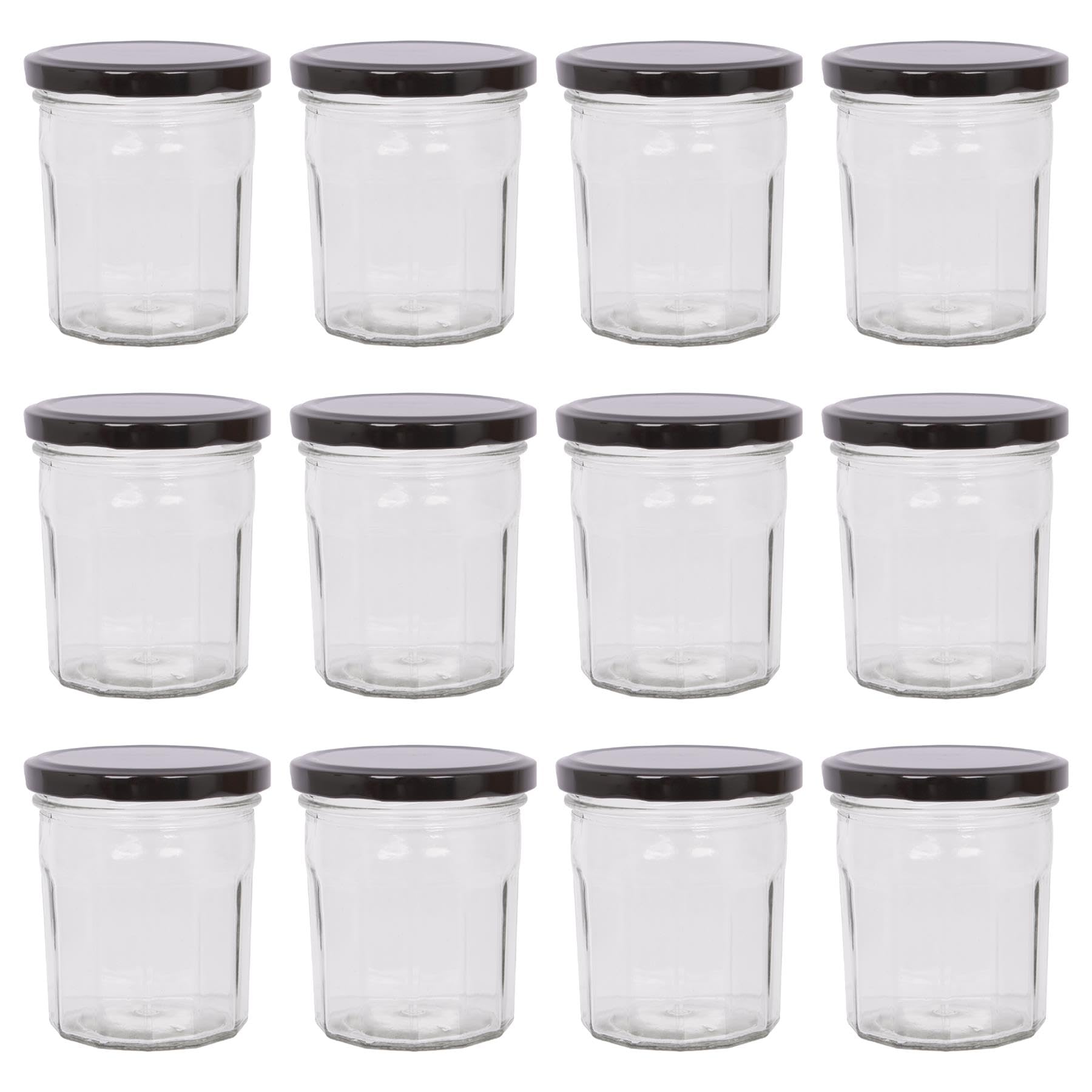 Argon Tableware 250ml Jam Jar - Metal Lid