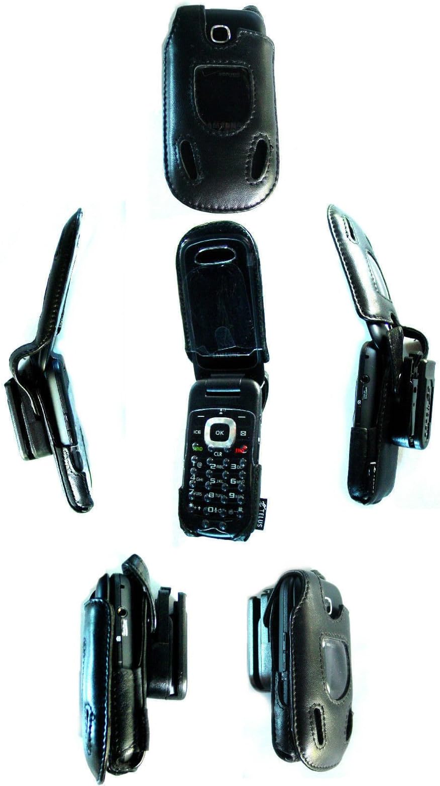 Samsung GUSTO 3 SM-B311V b311v 311 b311 Leather Case Belt Clip Skin Holster phone Cell Holder