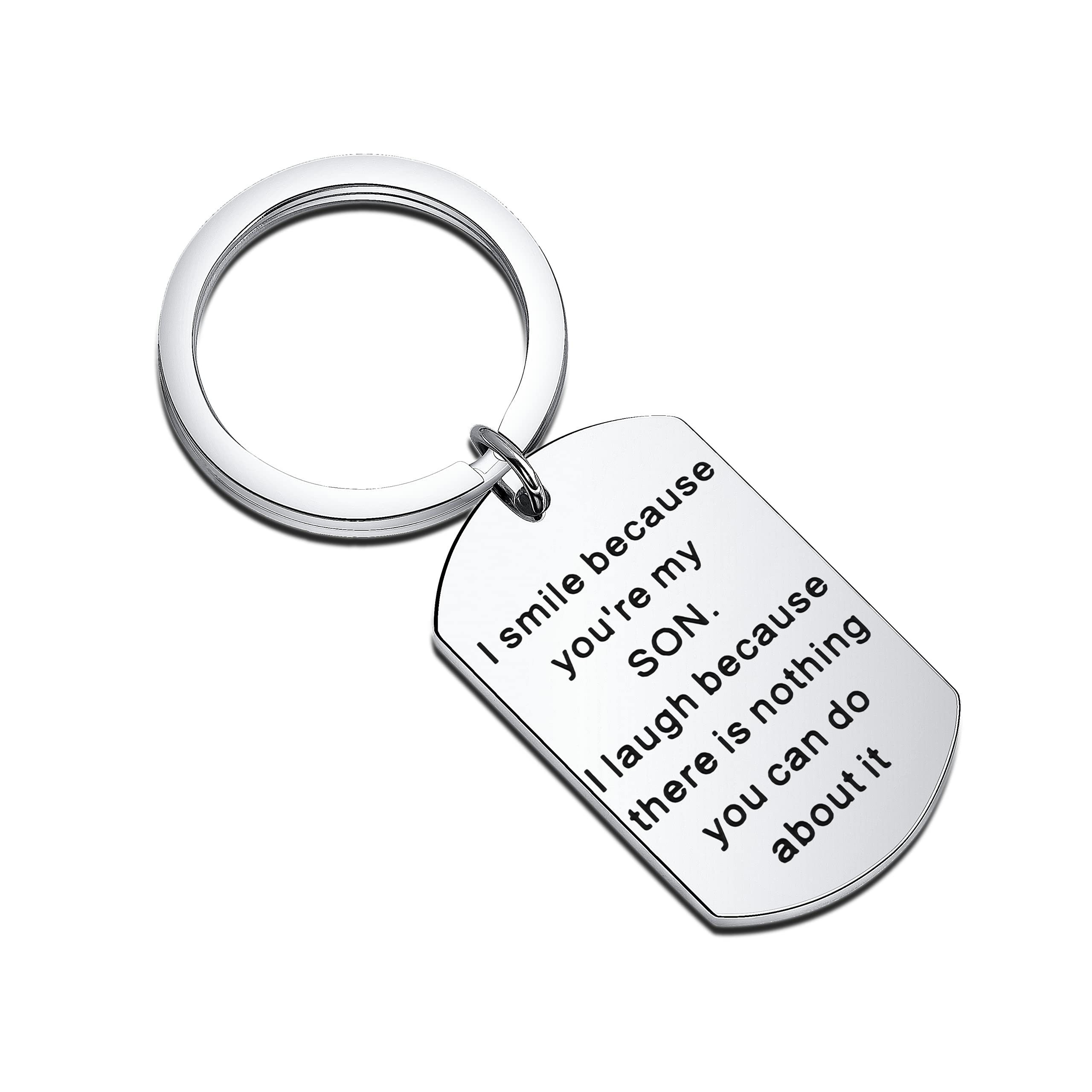 TIIMG to My Son Keychain Son Keychain from Mom and Dad Son Birthday Gifts