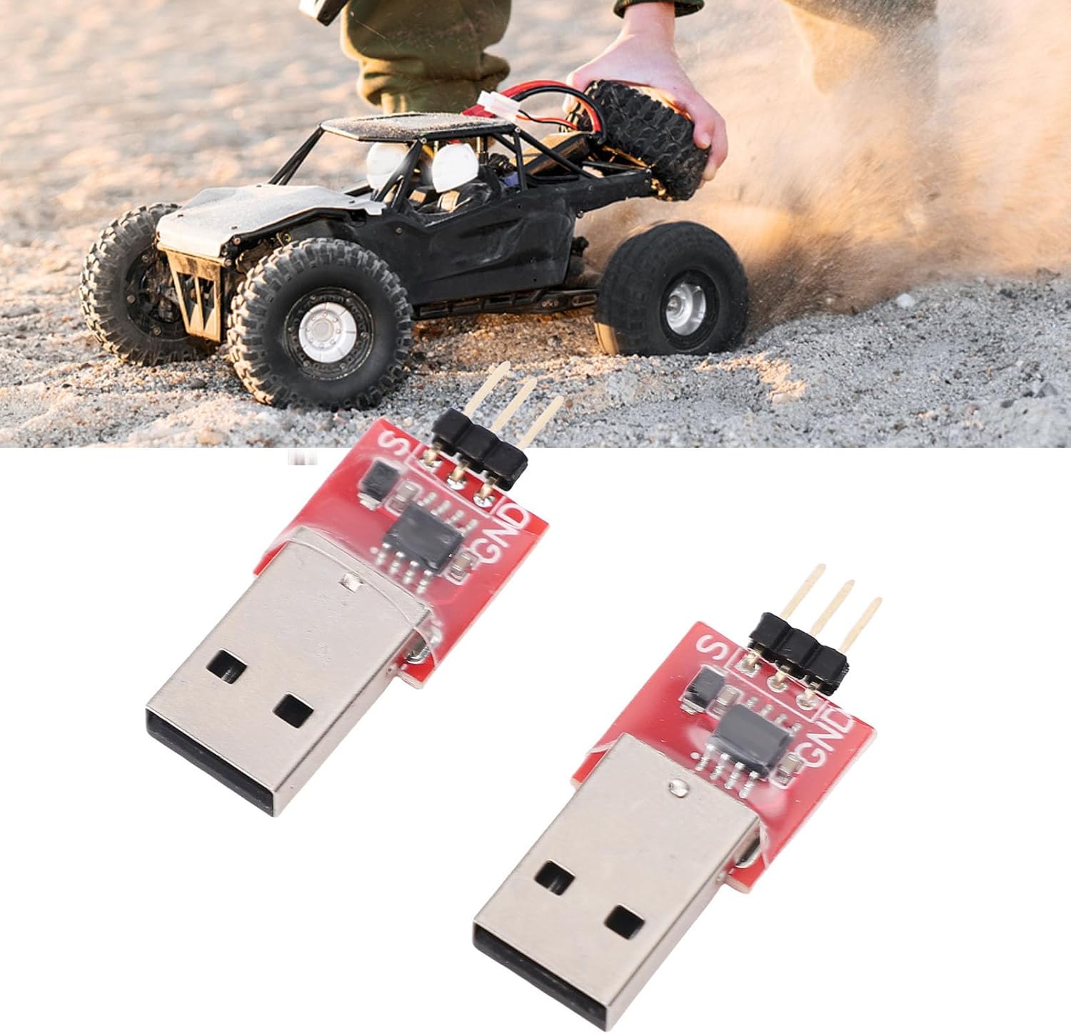 Drfeify 2PCS USB Linker ESC Programming Card for AM32 Brushless ESC Electric Speed Control Programming with for RC Crawler Car