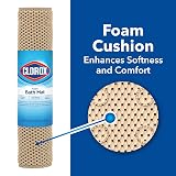 Clorox by Duck Cushioned Foam Bath Mat for Tubs, 17 in. x 36 in, Taupe – view 2