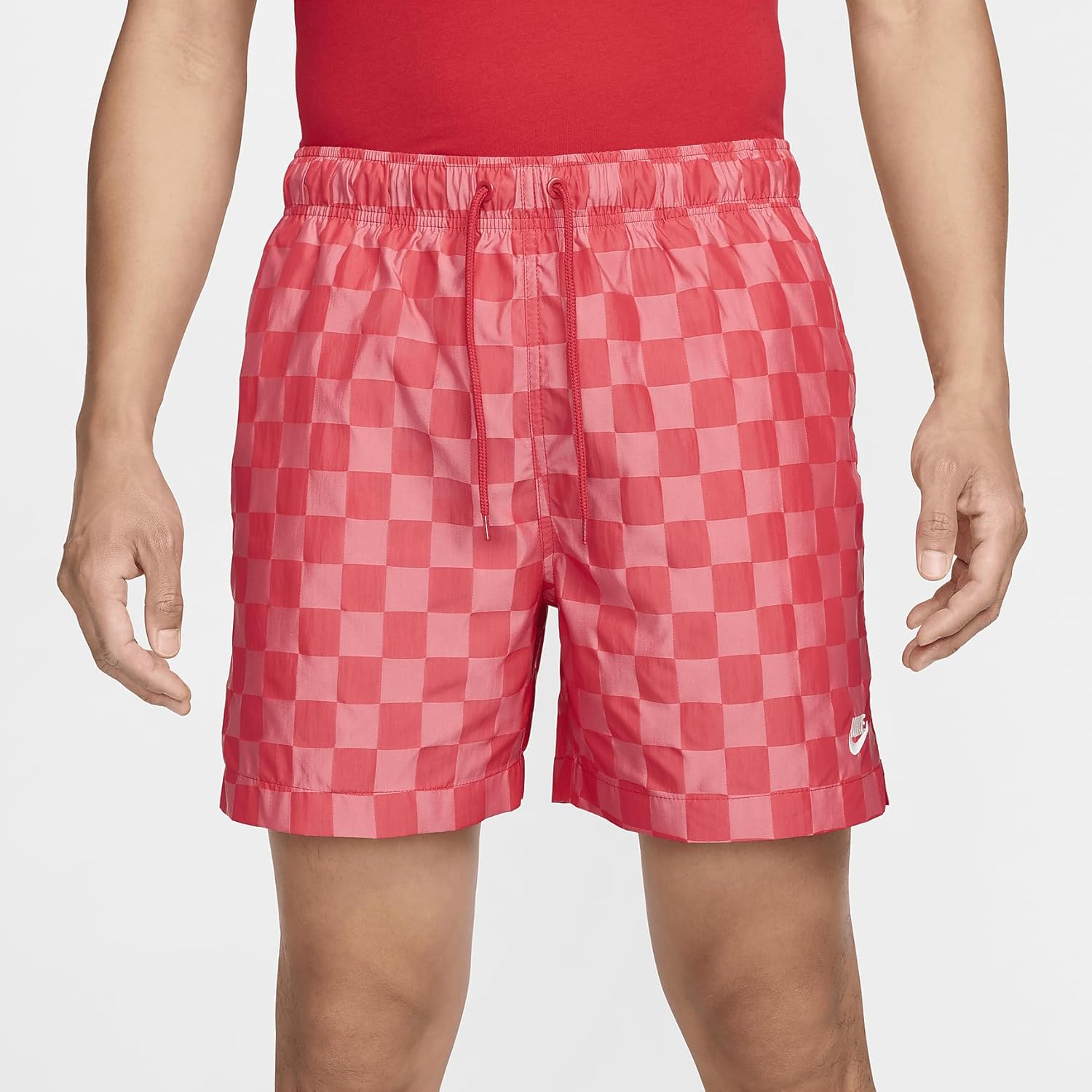 Nike Club Men's Flow Shorts (University Red/White, FN3098-657) Size Medium - Image 2