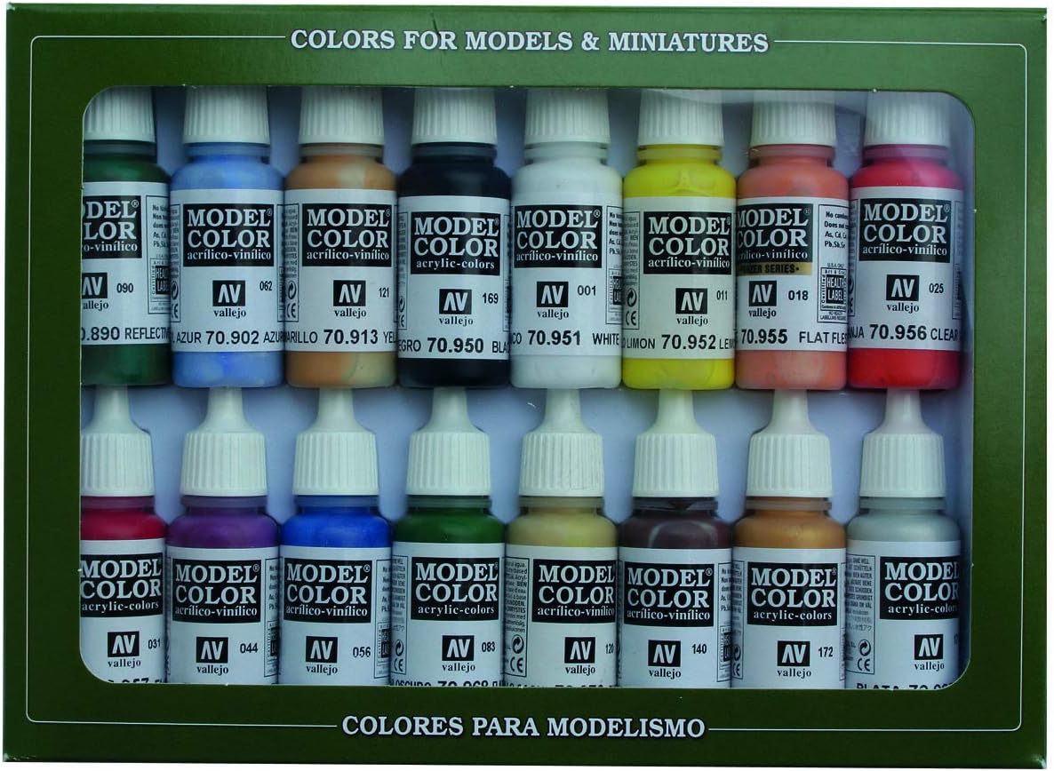 Vallejo Model Color 16 color Set 70140 Basic Colors Usa (16)