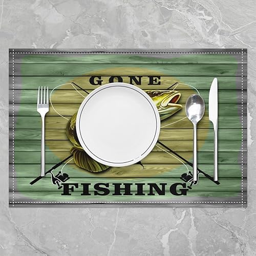 Miniatura 6 de Juego de 4 manteles individuales de 18 x 12 pulgadas con diseño de leopardo y diamantes con purpurina, color morado y plateado brillante para