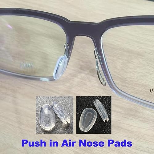 Miniatura 7 de Almohadillas de nariz para gafas, 10 pares de almohadillas de silicona para lentes de sol de Oakley para lentes de repuesto, almohadillas suaves