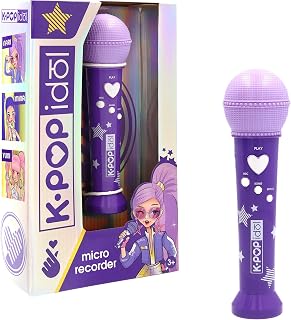 IMC Toys K-POP Idol Musikalisches Spielzeug Vom K-Pop inspirierter Mikrofon mit Sprachaufnahme und integrierten Sounds für EIN echtes Bühnen-Erlebnis Kinder ab 3 Jahren