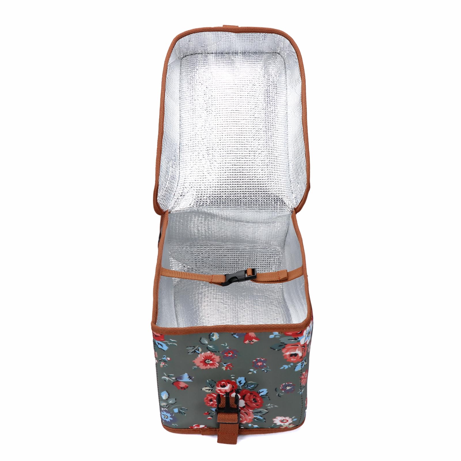 Sacoche de vélo en Toile imperméable pour Porte-Bagages arrière de vélo, Sac Isotherme pour Transporter des Aliments à emporter, boîte de Livraison de Nourriture Verte