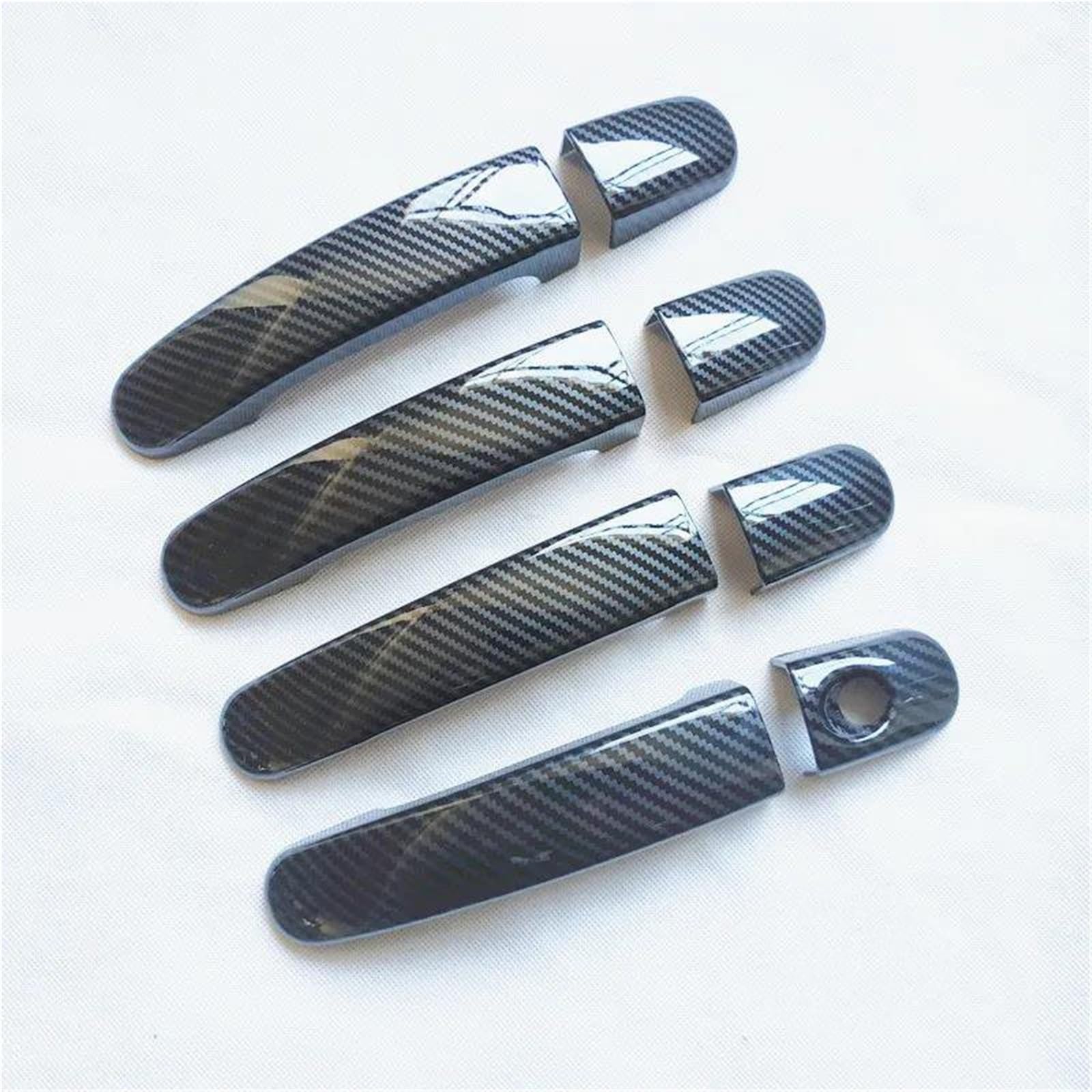 Zapora Style 1 For Ford For Focus 3 Mk3 Iii 2012 2013 2015 2016 2017 Car Parts Door Handle Cover Trim Plastic Imitation Carbon Fiber(Style 1)
