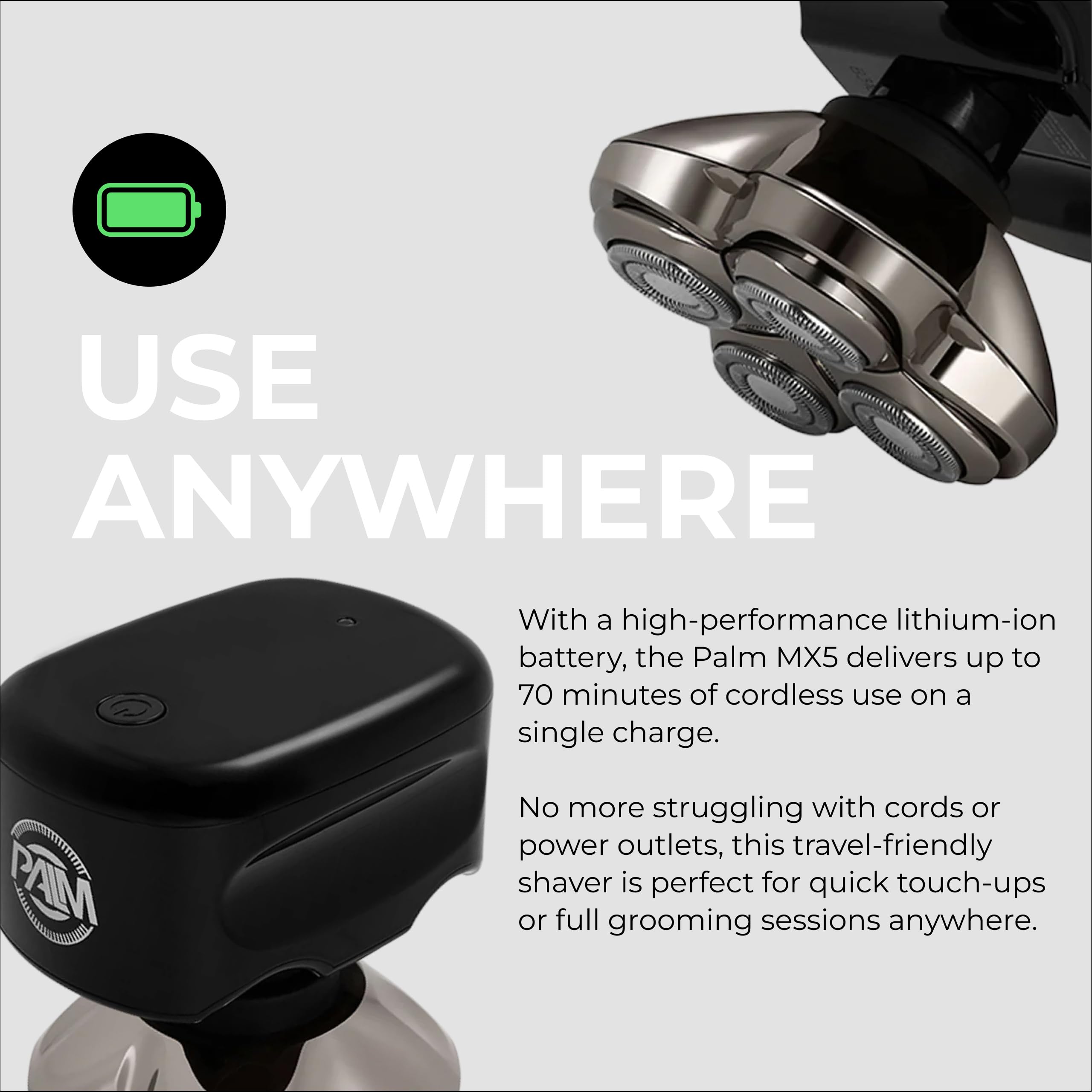 Amazon.com: Skull Shaver - Palm MX5 Head and face Shaver - Smooth