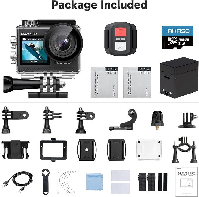 AKASO Brave 4 Pro Cámara 4K 20MP miniatura 9
