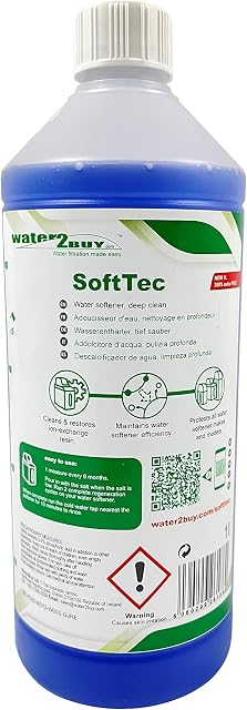 Water2Buy SoftTec Resin Cleaner 1L Bottle | Water Softener Resin Cleaner for All Water softeners