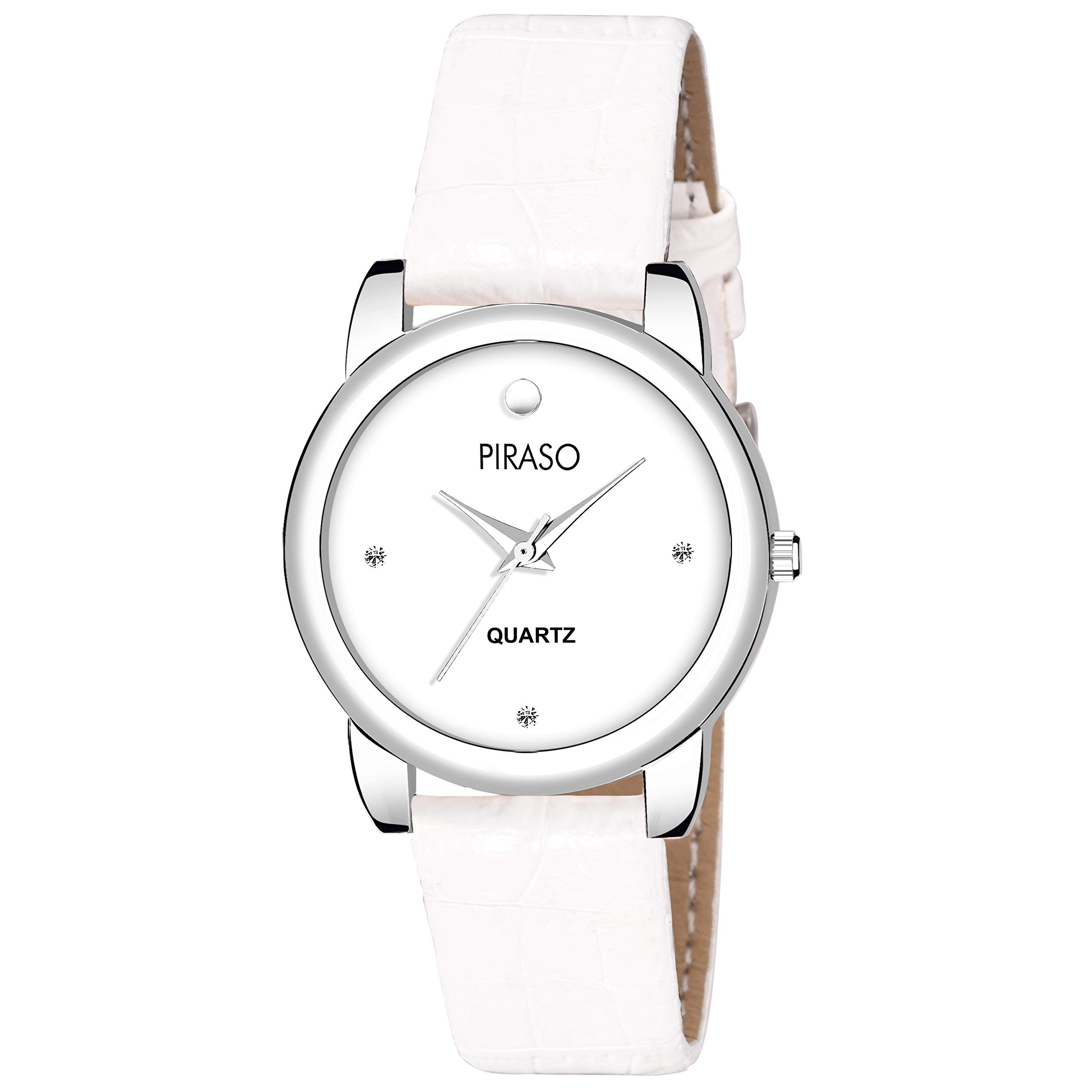 PIRASO Times White Dial Rich Look Analogue Watch for Girls - Womens -0052-WH (White) (B07S726N7V) Amazon Price History, Amazon Price Tracker